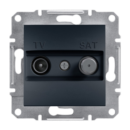 Anténna zásuvka TV-SAT Satelitný koniec 1dB bez rámu Asfora IP20 Antracit