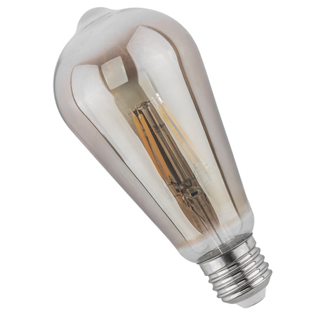 6x LED žárovka E27 Edison ST64 6W = 50W 660lm 2200K teplá 360° DIMMION FILAMENT LUMILED
