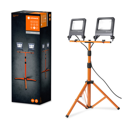 LED reflektor Batériová lampa na statíve Prenosné pracovné 100W 9000lm 4000K IP65 Grafitové pracovné svetlo Ledvance