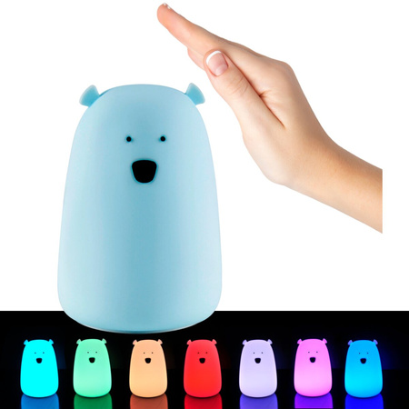 Dekoratívna dobíjacia lampa 0,8 W 3000K RGBW Stmievateľný medvedík Sanico Goldlux