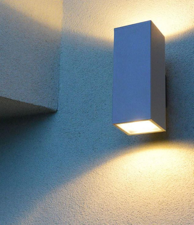 Vonkajšia záhradná lampa fasádna LED nástenná lampa Adela 8001 AL E27 Su-Ma