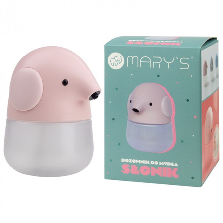 Bezdotykový dávkovač detského mydla ružový USB dobíjateľný 1200mAh MARY'S SLONK