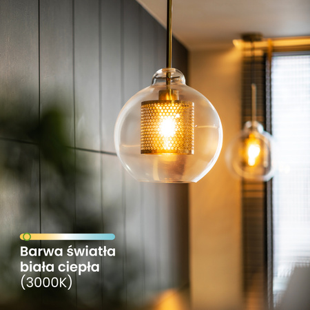 LED žiarovka E27 A60 4W = 60W 840lm 3000K teplá biela 360° Glass Filament ALS LUMILED