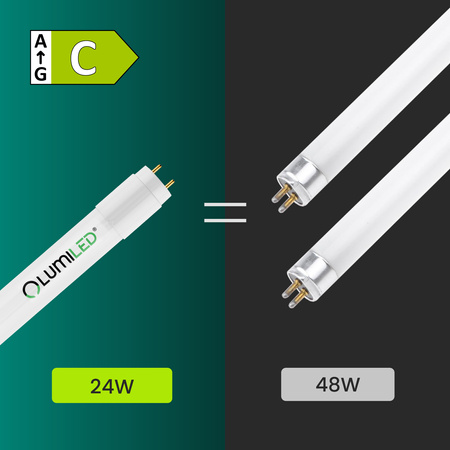 LED žiarivka G13 T8 24W 4000K, neutrálna biela 150cm 160lm/W Lumiled