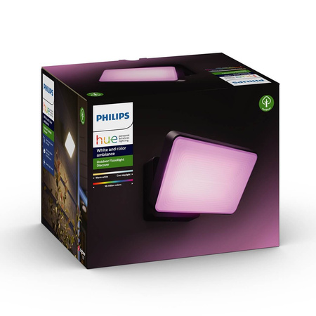 LED reflektor 30,5 W 2250 lm IP44 biely a farebný RGB + TW Black Smart SMART Zigbee Bluetooth Objavte Philips HUE