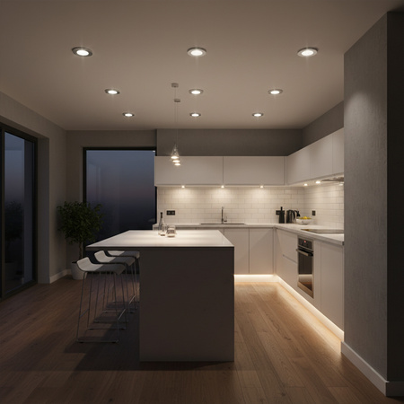 Sanico Goldlux 3,5 W 250 lm 3000K, teplá biela strieborná SUN OLAL bodové svietidlo