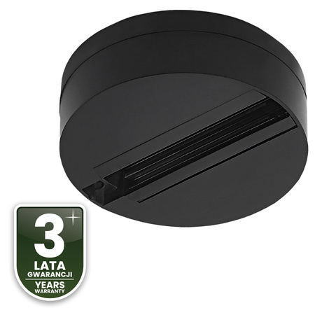 Adaptér základne na montáž jednofázových reflektorov čierny LUMILED