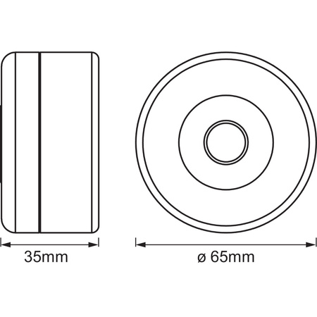 LED 0,45W 32lm 4000K biela stmievateľná Dot-It Touch High Ledvance prenosné svetlo skrinky