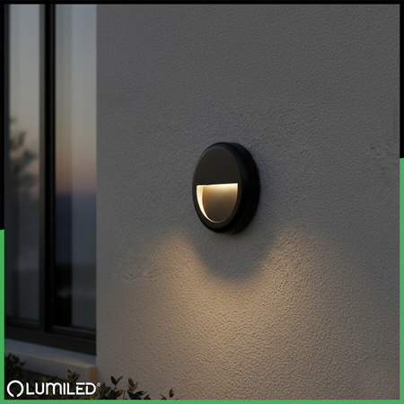 Vonkajšie záhradné schodisko Nástenná lampa CCT 3000-6500K LED 4W IP65 VIREO LUMILED