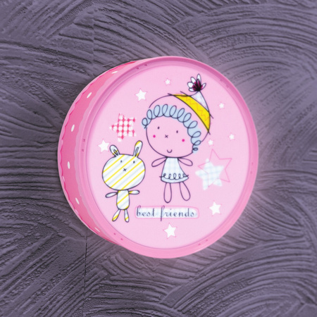 Stropný plafón na povrchovú montáž Ružový detský Didi Sanico Goldlux