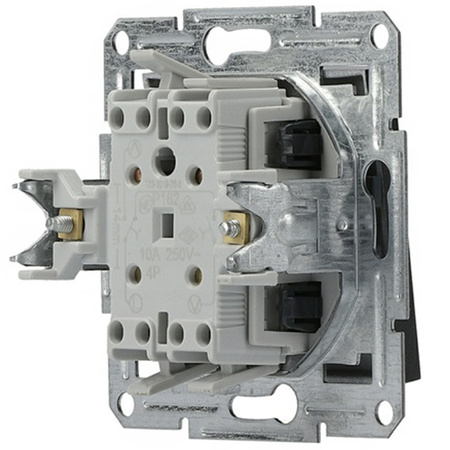 Slepý spínač bez rámu Double Asfora Anthracite