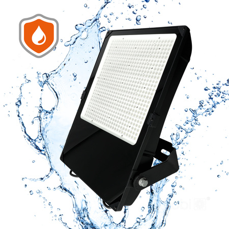 Vonkajšie LED svetlomety Záhrada 500W 77500lm 4000K neutrálna biela stmievateľné 60° IP66 IK08 Čierna US Kobi