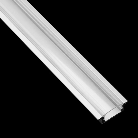 Hliníkový profil pre LED KM39 Zapustený strieborný 1m