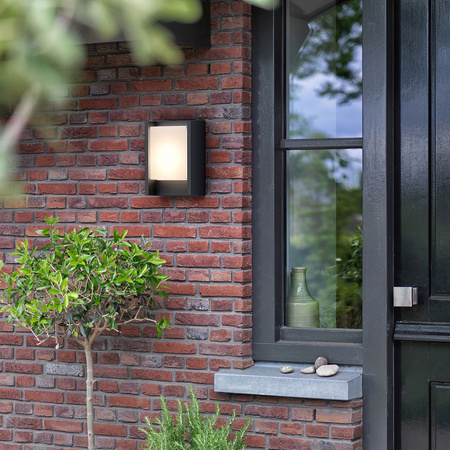 Záhradné nástenné svietidlo Vonkajšia fasádna LED lampa 4W 800lm 3000K IP44 Antracit Arbour Ultra Efficient Philips