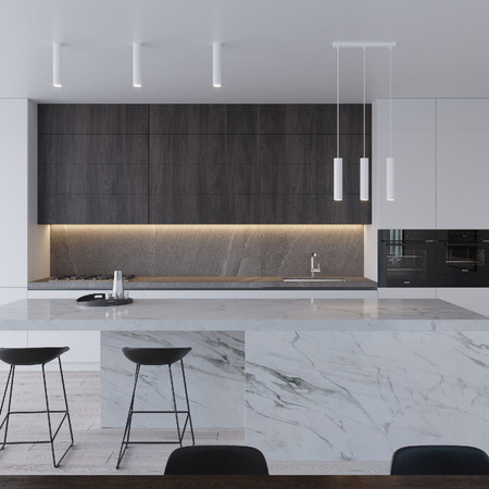 Závesné stropné svietidlo 3x GU10 Tubular White Modern Lagos Sollux