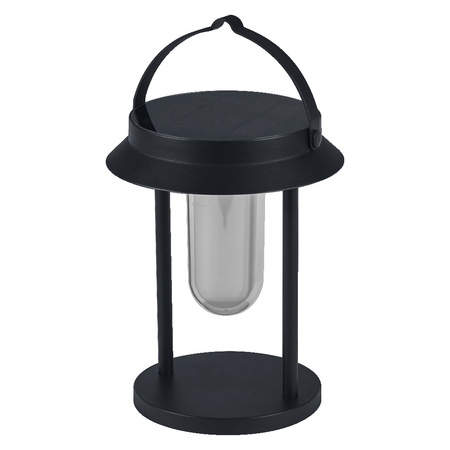 Záhradná lampa Smart Solar Lantern 3W 200lm 3000K teplá biela RGB+W Stmievateľné IP44 Čierna SMART+ Bluetooth Solar Ledvance