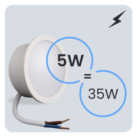 10x vložka LED svietidla INSERT Žiarovkareflektorom 5W = 35W 470lm 3000K, teplá biela 120° LUMILED