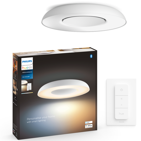 Plafond LED stropné svietidlo na povrchovú montáž 22,5 W 2500 lm IP20 White Ambiance TW White 39 cm Smart SMART Zigbee Bluetooth Still Philips HUE