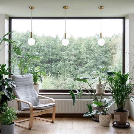 Dekoratívne závesné svietidlo Overhang G9 Gold Elegance Kobi