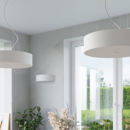 Stropná plafónová lampa 3x E27 Geometrická biela Minimalistická stupnica Sollux