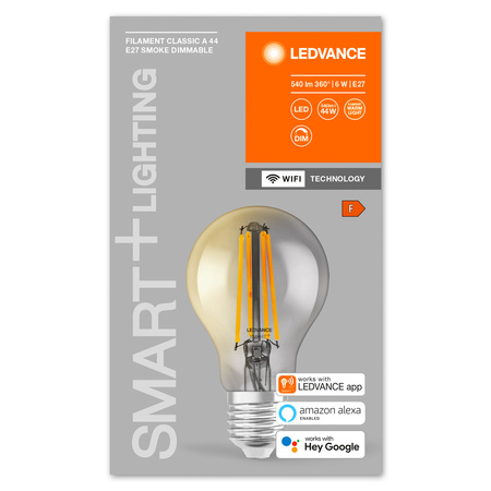 LED žiarovka E27 6W = 44W 540lm stmievateľná SMART+ WiFi Filament Classic Ledvance