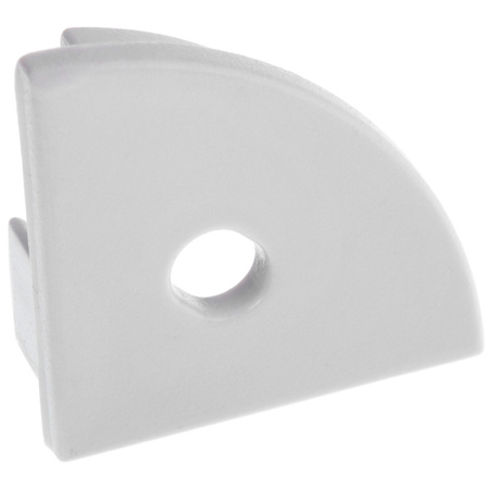 Profilová koncovka KM55K-S-O s otvorom sivý plast