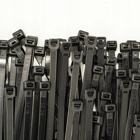 Káblové pásky 2,5x100 mm čierne 100 kusov LUMILED