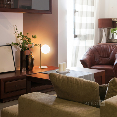 Stolná lampa Stolné svietidlo Dekoratívne G9 Zlatá elegancia Kobi