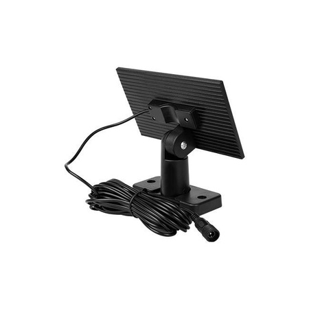 LED reflektor Solárny halogénový reflektor 10W 500lm 6500K Studený so senzorom pohybu a súmraku 180° IP44 Čierny Masterled