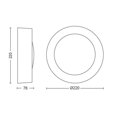 Záhradné nástenné LED vonkajšie fasádne svietidlo 15,2 W 1060 lm IP44 Biela a farebná Ambiance RGB + TW Black Smart SMART Zigbee Bluetooth Daylo Philips HUE