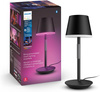 Stolná LED lampa 6,2 W 530 lm biela a farebná Ambiance RGB + TW čierna 35 cm Smart SMART Zigbee Bluetooth Go Table Philips HUE