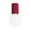 Kúpeľňové stropné svietidlo G9 Round Maroon Modern Matte IP44 Halo Sollux