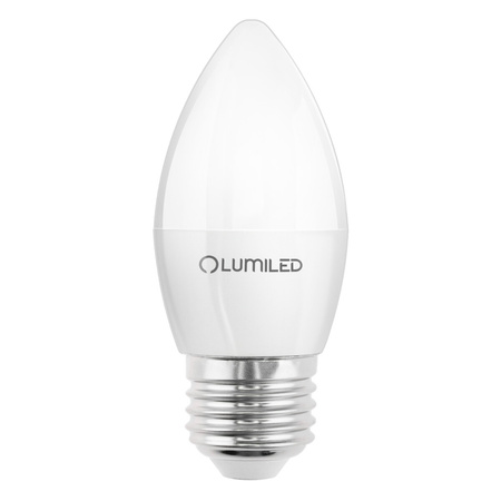 6x LED žiarovka E27 Candle B35 5W = 40W 470lm 4000K neutrálna biela 180° LUMILED