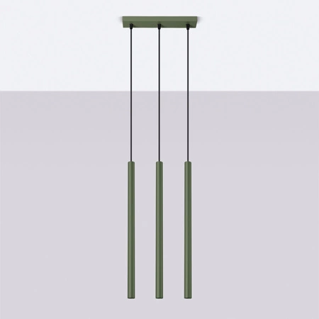 Tuba Spot 3x G9 Olive Pastelo Ocean Green SL.1520 Závesné svietidlo Sollux