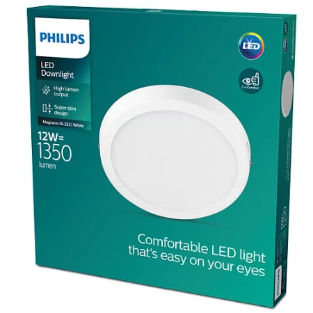 Stropné svietidlo LED Plafond 12W 1350lm 4000K White Magneos Philips