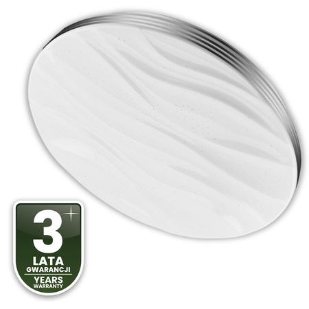Plafond LED povrchové svetlo VIRTUS2 48W IP44 CCT White Round 38cm + LUMILED PILOT