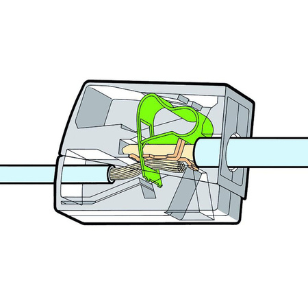 Sada rýchloupínacích tvaroviek 100x 224-112 pre kábel 0,5-2,5 mm