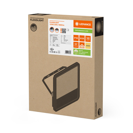 LED reflektor Vonkajšie reflektory 133W 18600lm 3000K IP66 Biele reflektory Ledvance