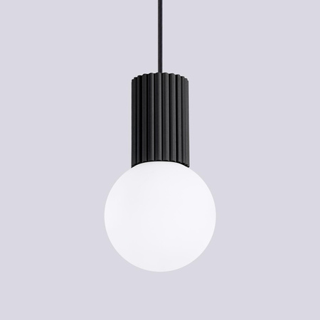 Závesné svietidlo Hanging G9 Round Black Modern Matte Halo Sollux