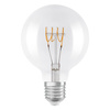 Dekoratívna LED žiarovka G95 Sphere E27 4,8W = 40W 470lm 2700K teplá biela 320° Filament Dimmable Vintage 1906 Osram