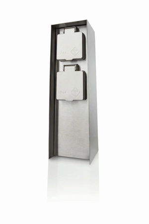 Elektrický záhradný stĺpik 23cm 2x 230V zásuvka IP44 Rock Philips