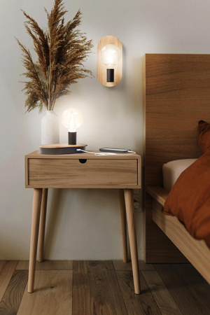 Dekoratívne nástenné svietidlo na stenu E27 Hnedá čierna Dekor Ledvance.