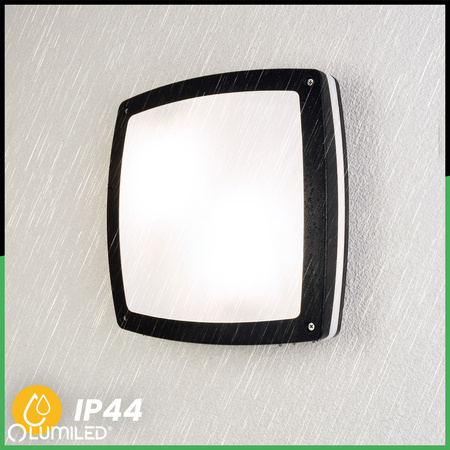 Záhradné svietidlo Nástenné svietidlo Plafond 2x E27 Square LARIS LUMILED