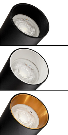 Stropné nástenné svietidlo 3x GU10 SPOT LED QUALIS III Black