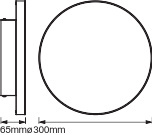 LED bezrámový povrchový panel 20W 1700lm CCT stmievateľný 30cm biely SMART+ WiFi bezrámový Ledvance