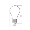 LED žiarovka E27 A60 10W = 99W 1520lm 4000K neutrálna biela XLED Filament Kanlux