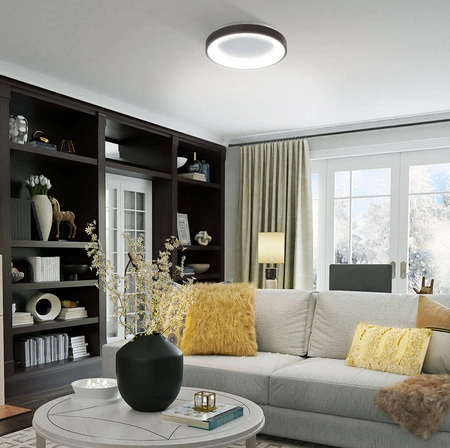 Plafond LED stropné svietidlo 72W 7500lm 2700-6000K CCT čierna Stmievateľné + diaľkové ovládanie EDGE Videx