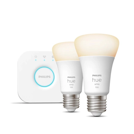 3x LED žiarovka E27 A60 9,5W = 75W 1055lm 2700K teplá biela SMART Smart Bluetooth ZigBee White + BRIDGE Bridge Philips HUE Starter Kit