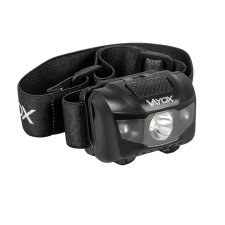Nabíjacia čelová baterka 100lm LED + 2x LED VA0178 VAYOX
