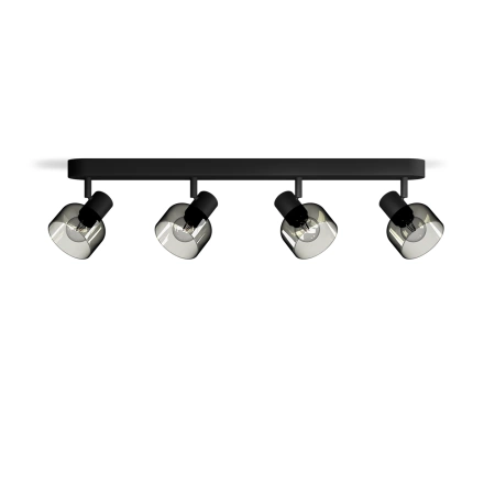Reflektorové stropné svietidlo 4x E14 LED Black Sleet Philips